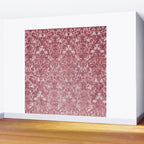 Elegant chic pink burgundy grunge floral damask Wall Mural Gallery Image 2