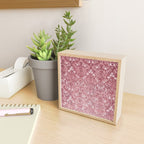 Elegant chic pink burgundy grunge floral damask Mini Art Print Gallery Image 2