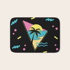Memphis pattern 42 - 80s / 90s Retro / palm tree / summer Bath Mat Gallery Image 1