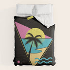 Memphis pattern 42 - 80s / 90s Retro / palm tree / summer Comforter Gallery Image 6
