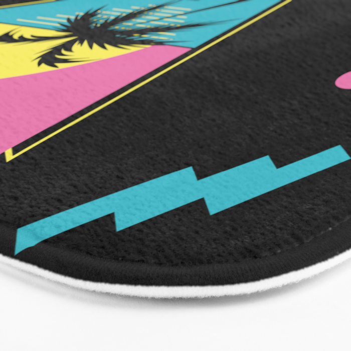 Memphis pattern 42 - 80s / 90s Retro / palm tree / summer Bath Mat Gallery Image 3