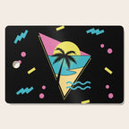 Memphis pattern 42 - 80s / 90s Retro / palm tree / summer Cutting Board Gallery Image 1