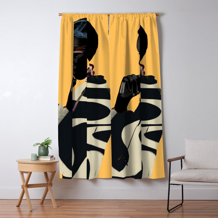 Girl Portrait 32 Window Curtain Gallery Image 5