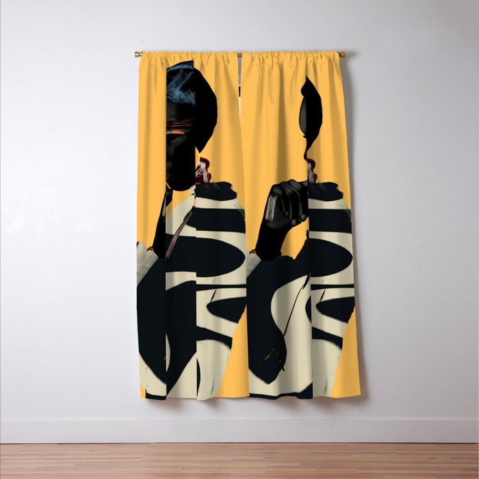 Girl Portrait 32 Window Curtain Gallery Image 3