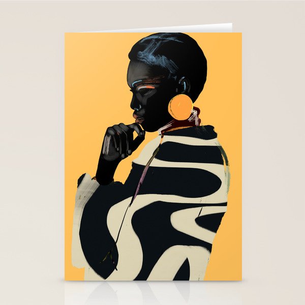 Girl Portrait 32 Stationery Card Gallery Image 2