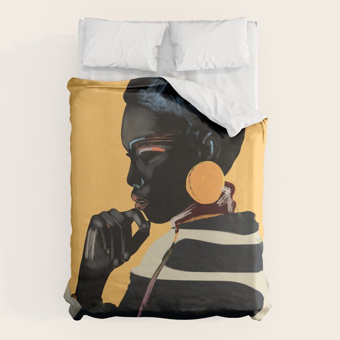 Girl Portrait 32 Duvet Cover Gallery Image 1