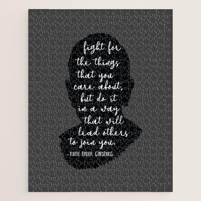 Ruth Bader Ginsburg Quote Jigsaw Puzzle Gallery Image 1