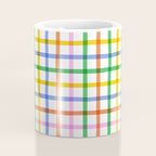Colorful plaid line grid pattern Coffee Mug Gallery Image 4