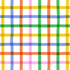 Colorful plaid line grid pattern Coffee Mug Gallery Image 2