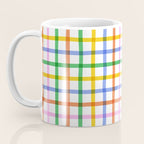 Colorful plaid line grid pattern Coffee Mug Gallery Image 3
