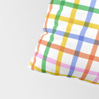 Colorful plaid line grid pattern Pillow Sham Gallery Image 4
