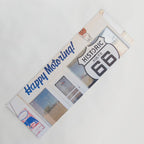 Happy Motoring Garage Route 66 Photography Yoga Mat Gallery Image 1