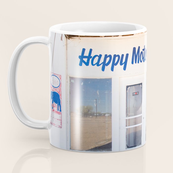 Happy Motoring Garage Route 66 Photography Coffee Mug Gallery Image 3