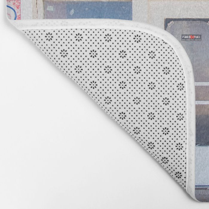Happy Motoring Garage Route 66 Photography Bath Mat Gallery Image 2