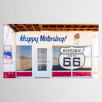Happy Motoring Garage Route 66 Photography Tablecloth Gallery Image 2