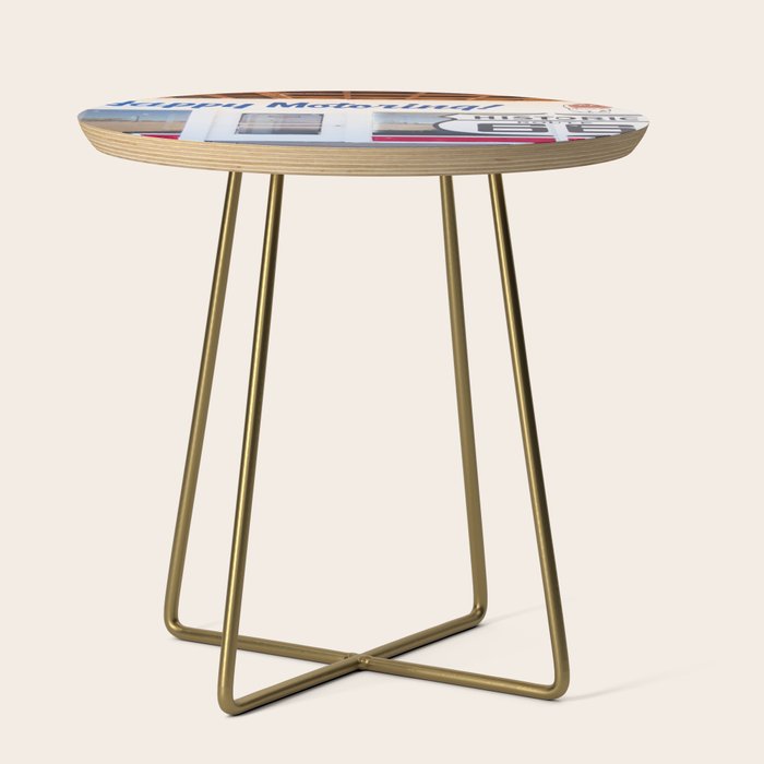Happy Motoring Garage Route 66 Photography Side Table Gallery Image 1