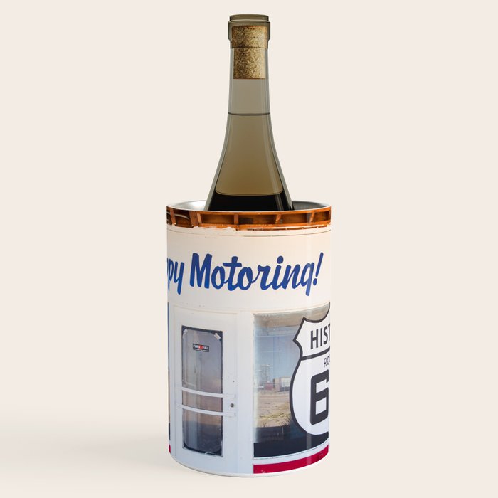 Happy Motoring Garage Route 66 Photography Wine Chiller Gallery Image 1
