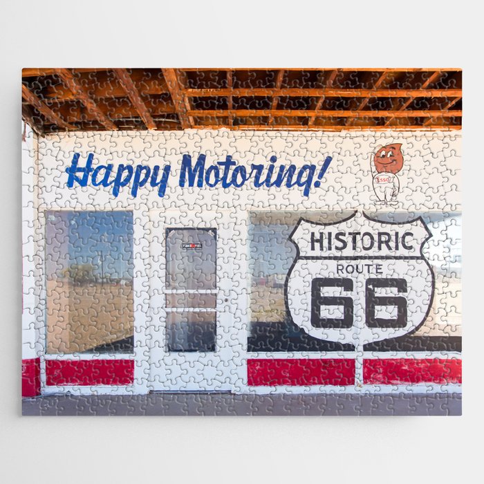 Happy Motoring Garage Route 66 Photography Jigsaw Puzzle Gallery Image 1