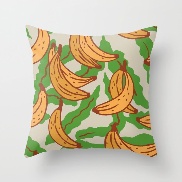 FARMFOLK BANANA Throw Pillow Gallery Image 1