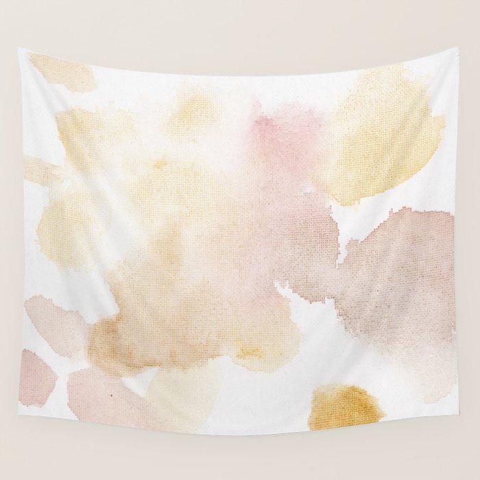 Bloom No.12 Abstract watercolor floral Wall Tapestry Gallery Image 4