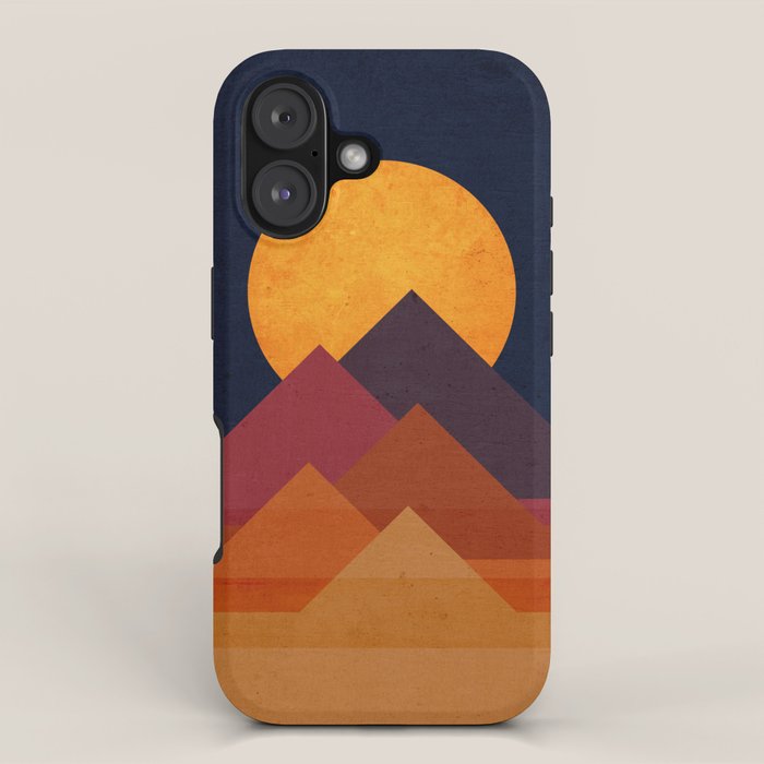 Full Moon And Pyramid Iphone Case