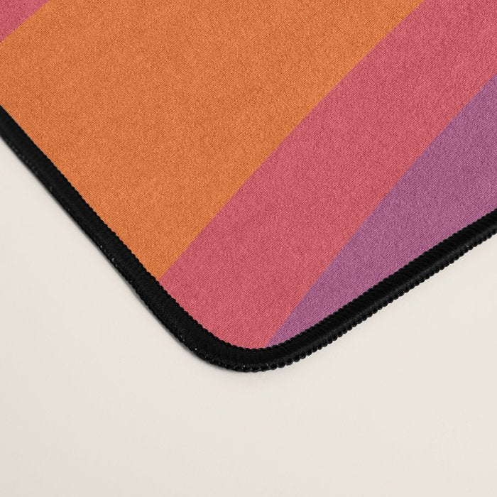 Wavy Stripes III - Retro Rainbow Desk Mat Gallery Image 4