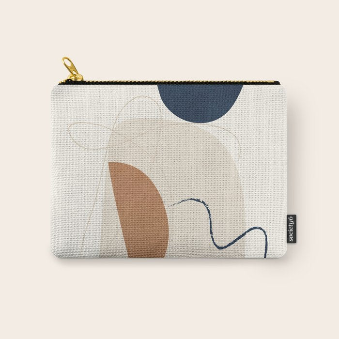 Spiraling Geometry 2 Carry All Pouch Gallery Image 1
