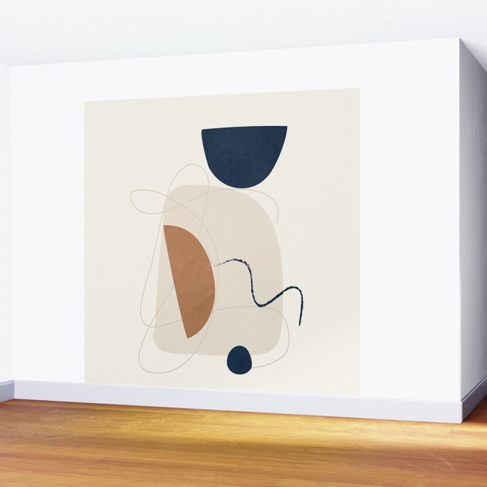 Spiraling Geometry 2 Wall Mural Gallery Image 2