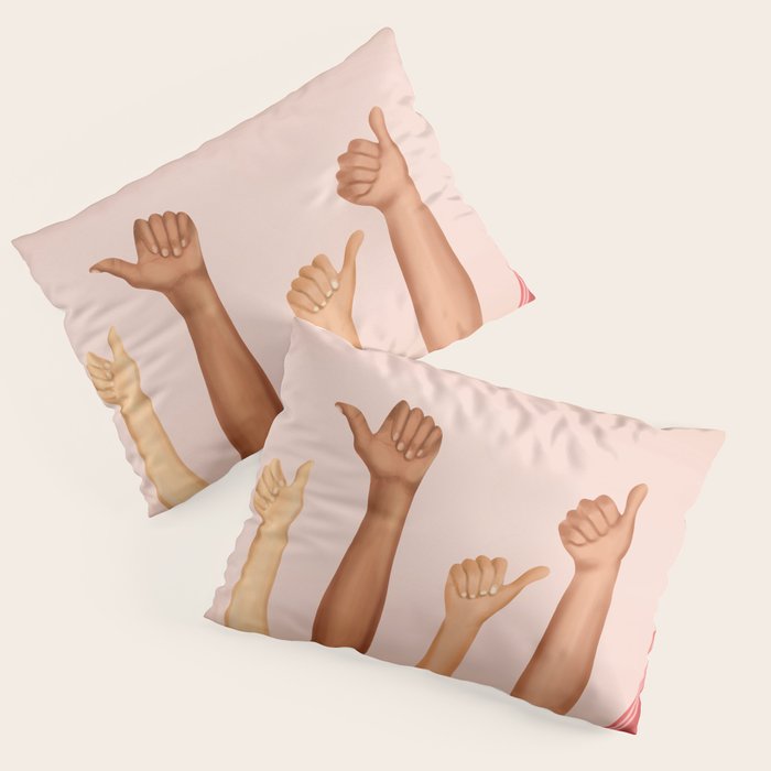 Thumbs Up Pillow Sham Gallery Image 1