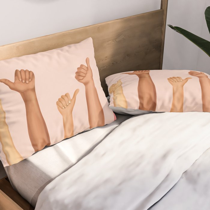 Thumbs Up Pillow Sham Gallery Image 2