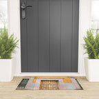 Orange and Turquoise | The San Miguel de Allende Mexico door collection | Travel photography print Welcome Mat Gallery Image 3