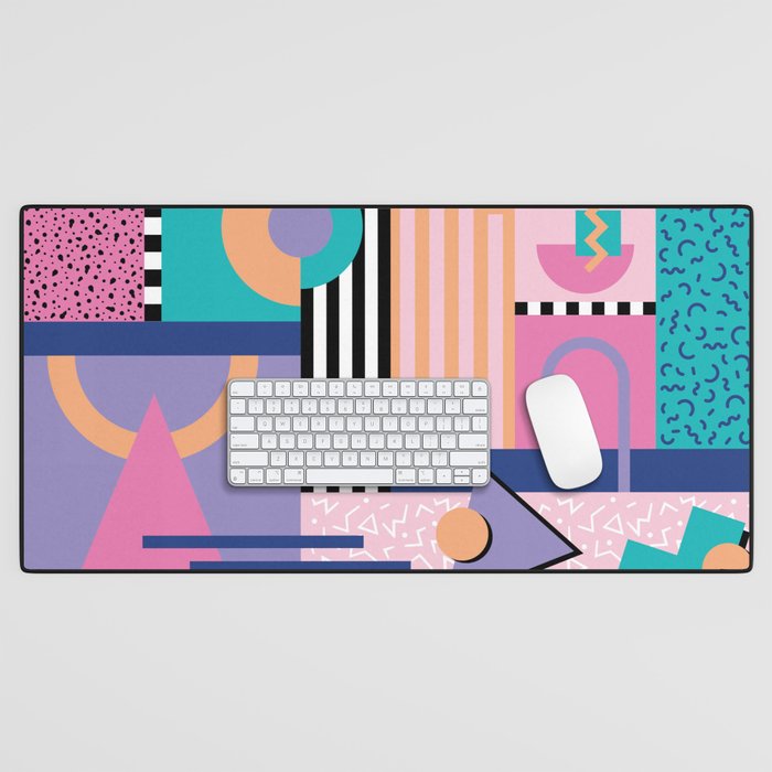 Memphis pattern 84 - 80s / 90s Retro Desk Mat Gallery Image 1