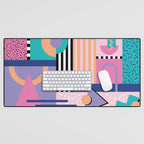 Memphis pattern 84 - 80s / 90s Retro Desk Mat Gallery Image 1