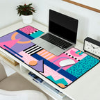 Memphis pattern 84 - 80s / 90s Retro Desk Mat Gallery Image 2