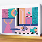 Memphis pattern 84 - 80s / 90s Retro Wall Mural Gallery Image 2
