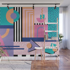 Memphis pattern 84 - 80s / 90s Retro Wall Mural Gallery Image 1