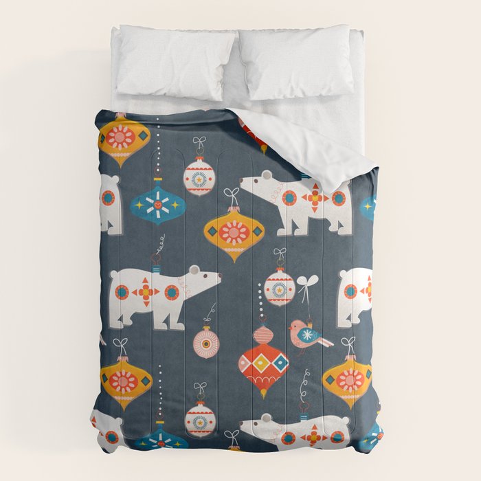 Christmas Retro decorations no2 Comforter Gallery Image 6