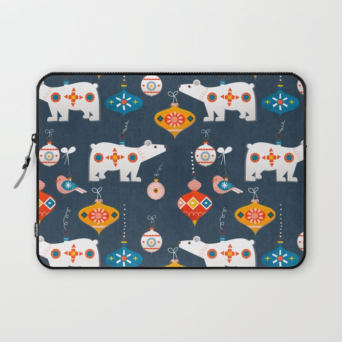 Christmas Retro decorations no2 Laptop Sleeve Gallery Image 1