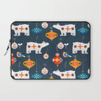 Christmas Retro decorations no2 Laptop Sleeve Gallery Image 1