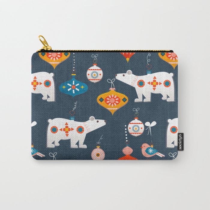 Christmas Retro decorations no2 Carry All Pouch Gallery Image 1