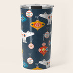 Christmas Retro decorations no2 Travel Mug Gallery Image 1