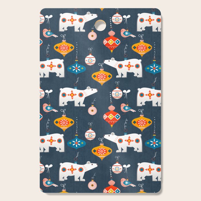 Christmas Retro decorations no2 Cutting Board Gallery Image 1
