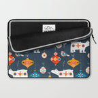 Christmas Retro decorations no2 Laptop Sleeve Gallery Image 2