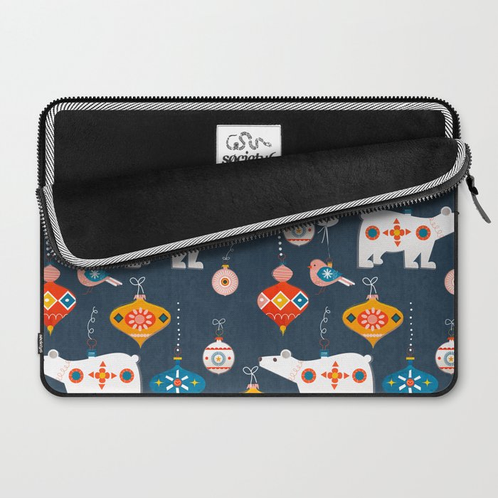 Christmas Retro decorations no2 Laptop Sleeve Gallery Image 2