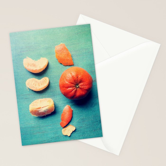 Orange Wedge Stationery Card Gallery Image 2