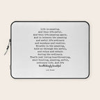 Life Is Amazing. LR Knost Quote Laptop Sleeve Gallery Image 1