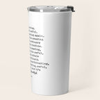 Life Is Amazing. LR Knost Quote Travel Mug Gallery Image 2
