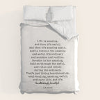 Life Is Amazing. LR Knost Quote Duvet Cover Gallery Image 6