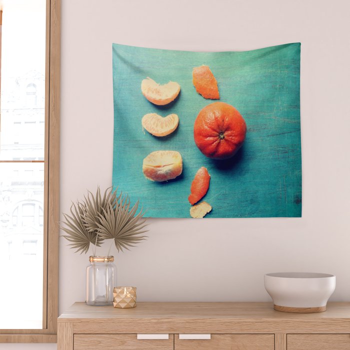 Orange Wedge Wall Tapestry Gallery Image 2