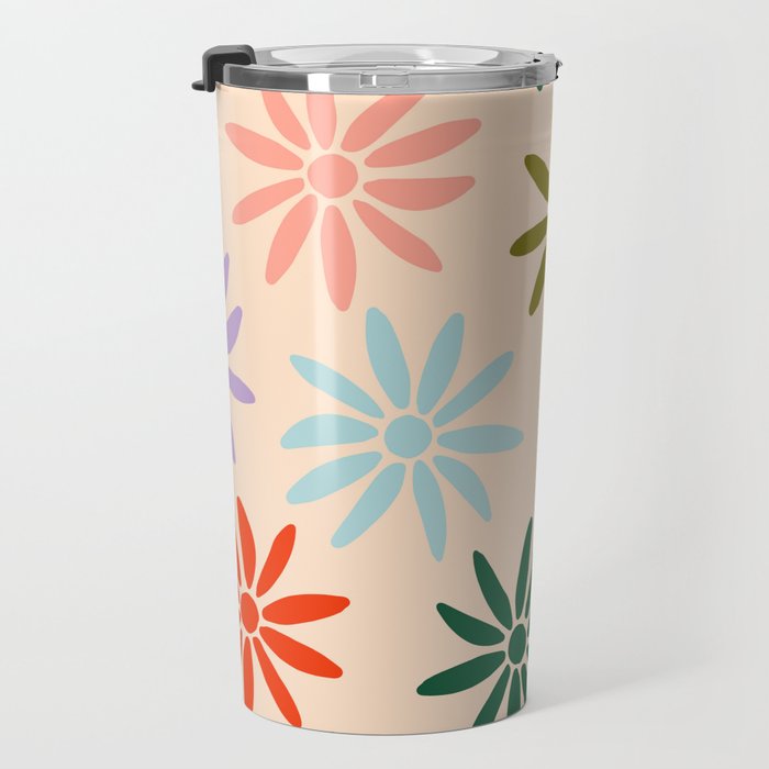 Retro Groovy Sun  Travel Mug Gallery Image 3